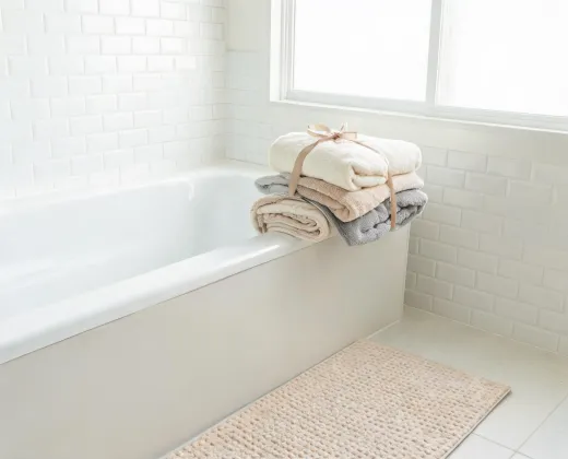 Bath mat and towel bundle