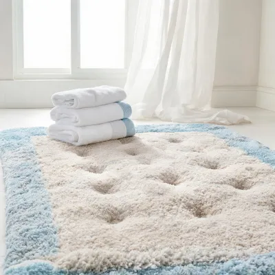 garvee modern neutral bordered area rug