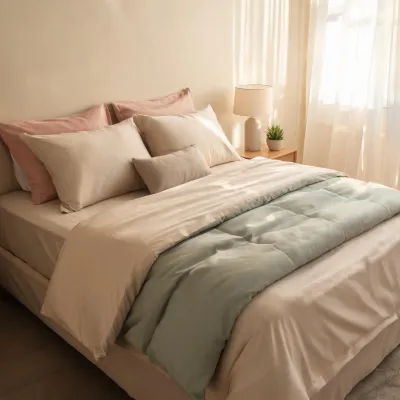 lands' end luxe sateen bed sheet set